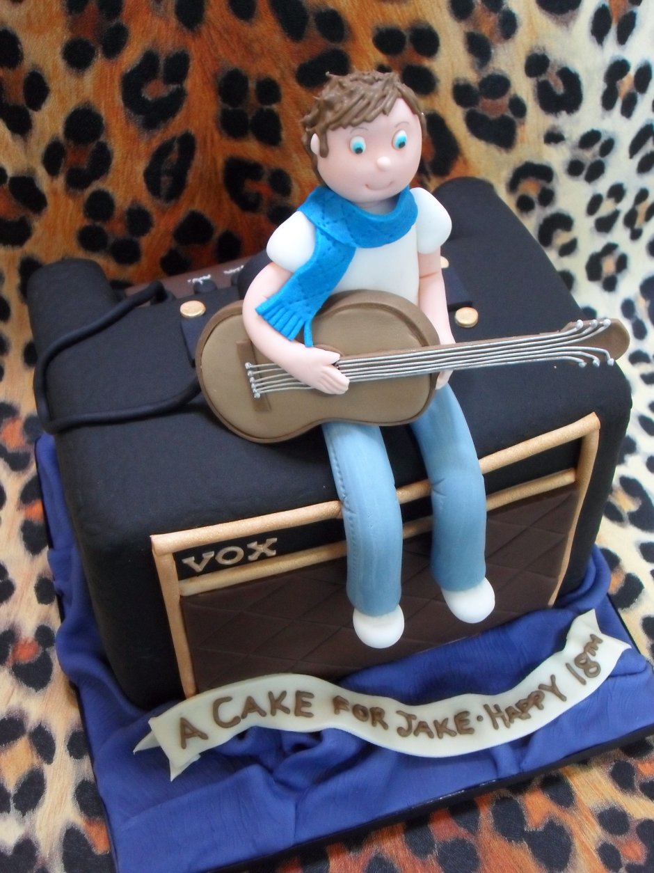 Тортик мальчику с гитарой