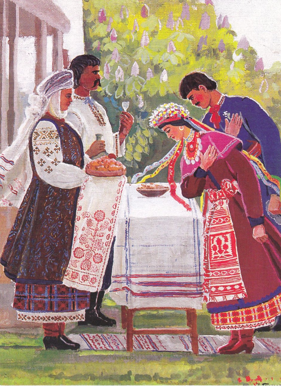 Украинская свадьба в живописи