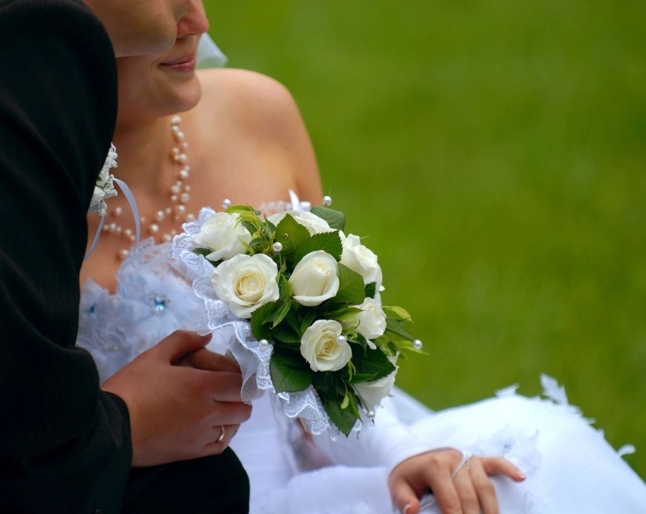 Свадебный букет невесте от жениха