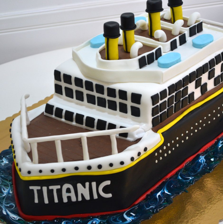 Торт Титаник для мальчика 7 лет