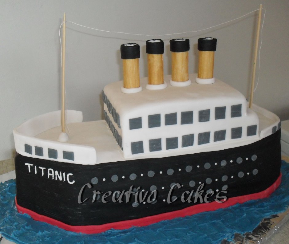 Торт корабль Титаник