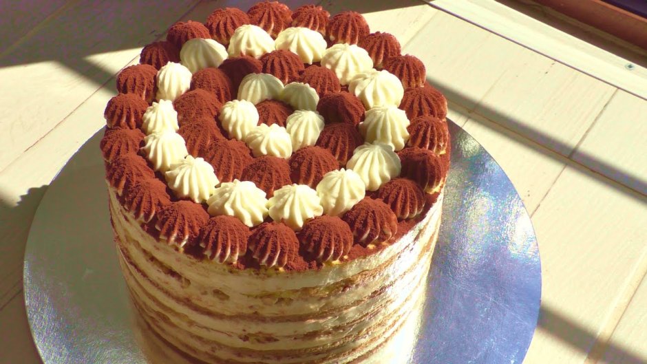 Торт для сладкоежки "тирамису-Рафаэлло".