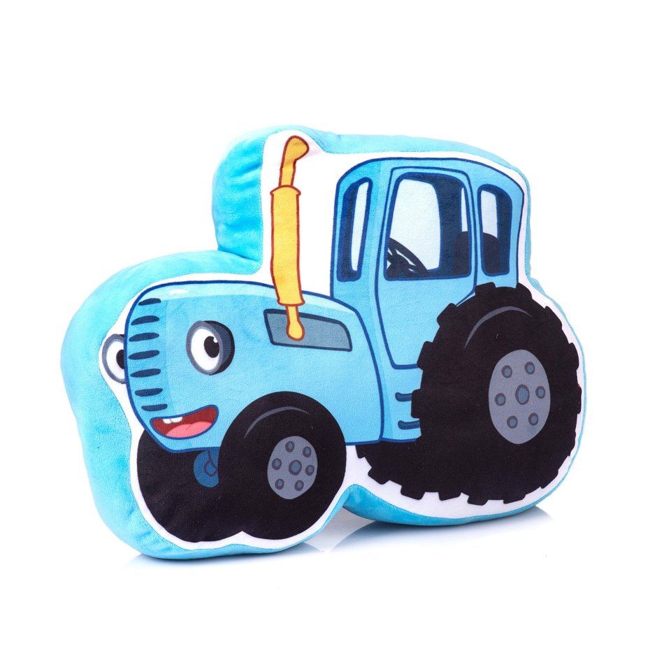 Подушка синий трактор