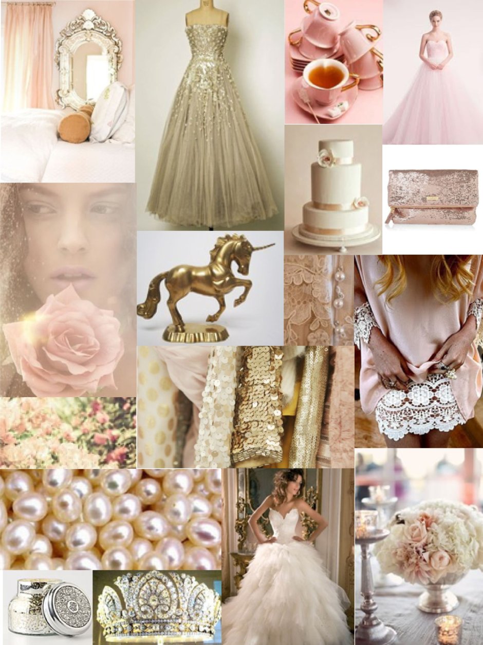 Свадьба в цвете золото и пыльная роза