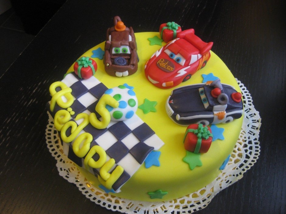 Торт с мастикой для мальчика 6 лет