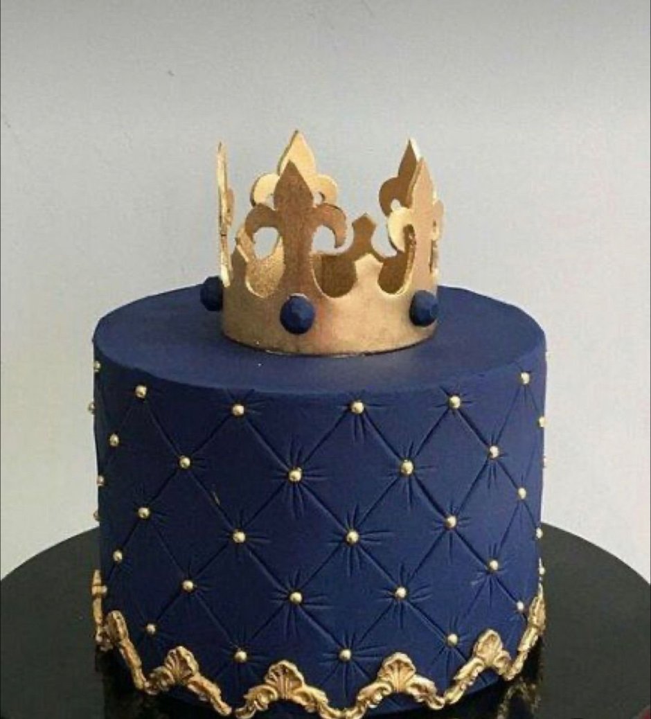 Торт с короной для мальчика