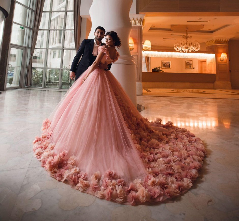 Пышные Свадебные азербайджанские платья