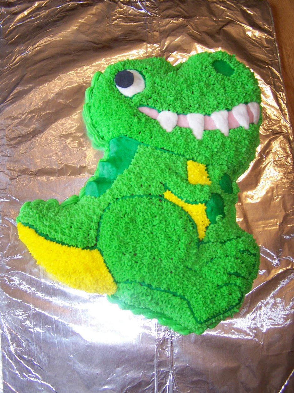 Тортик в виде динозавра