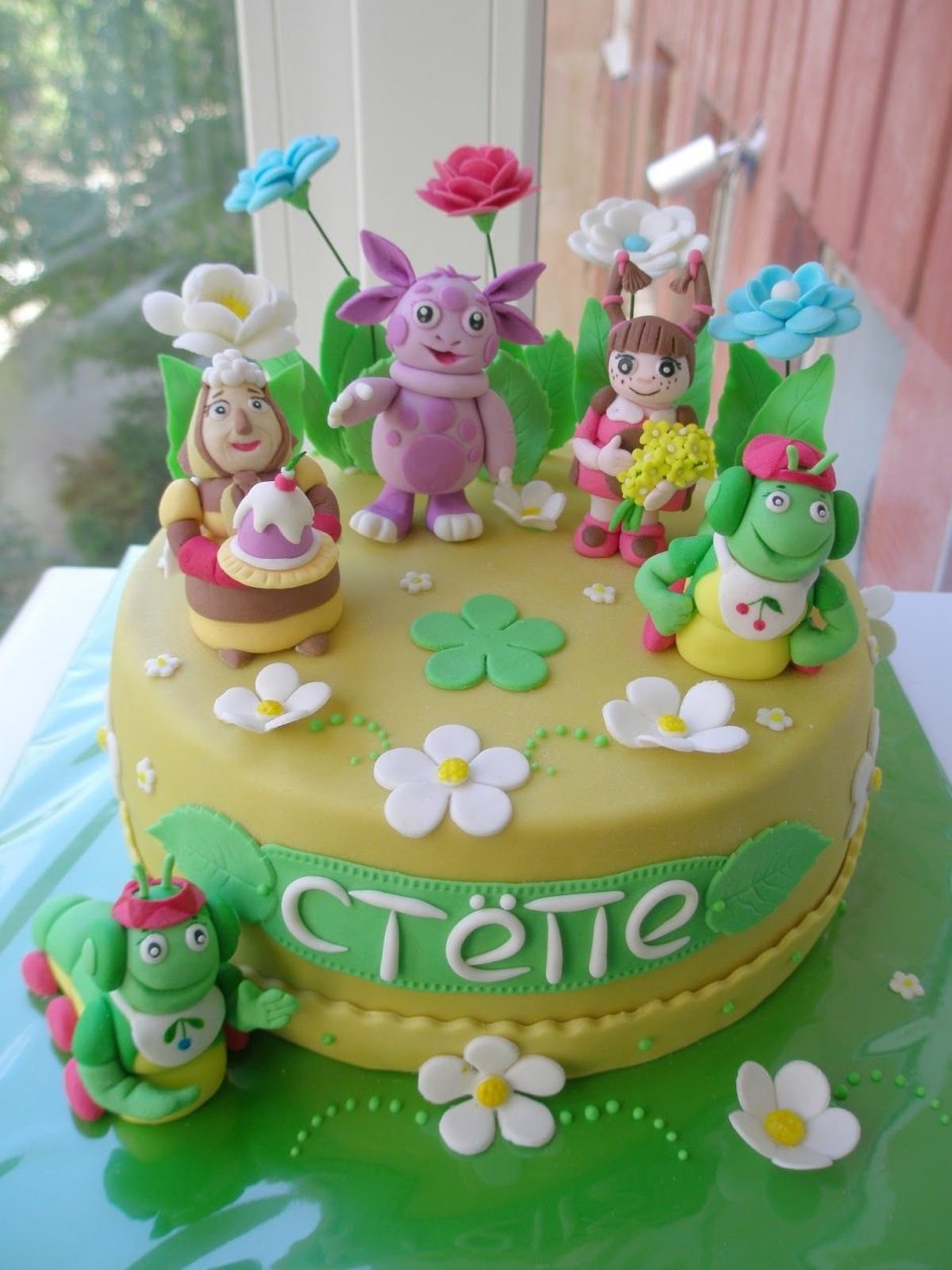 Торт Лунтик для девочки 3 годика