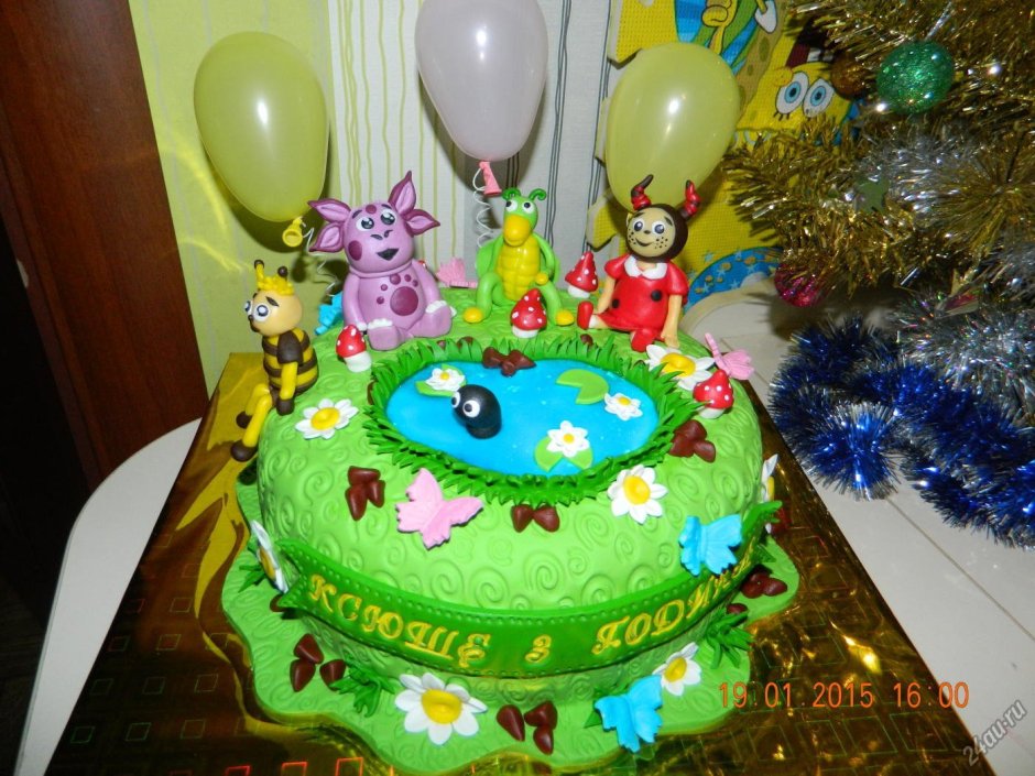 Детский торт Лунтик на день рождения