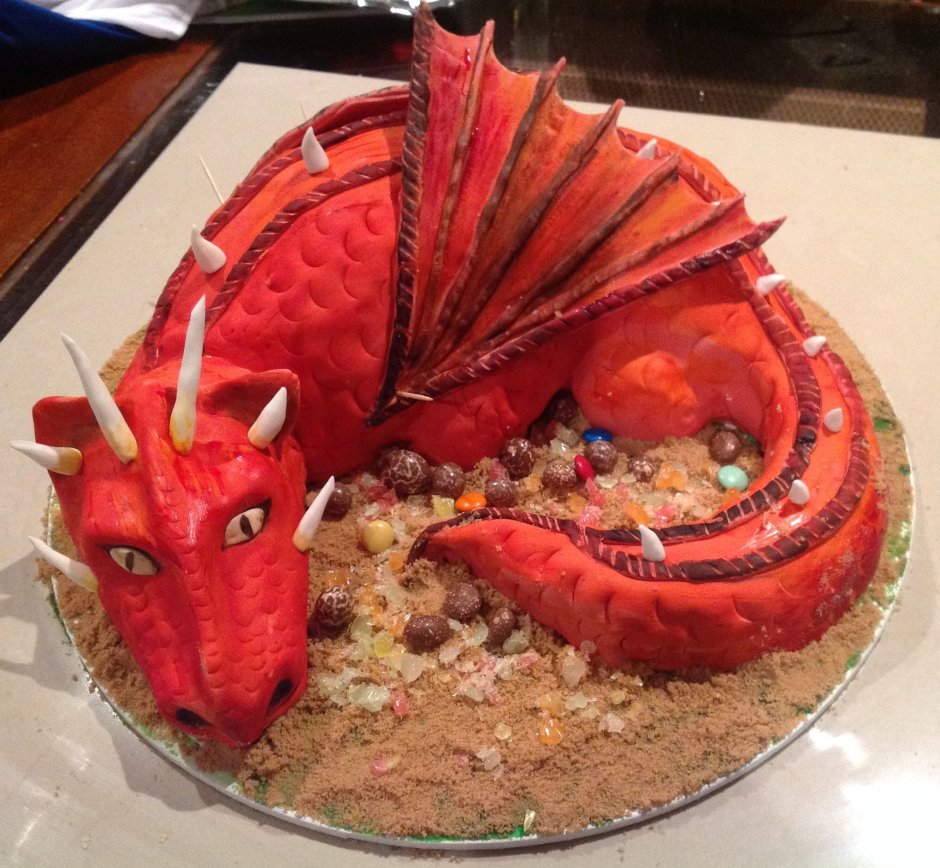 Украшения на торт дракон