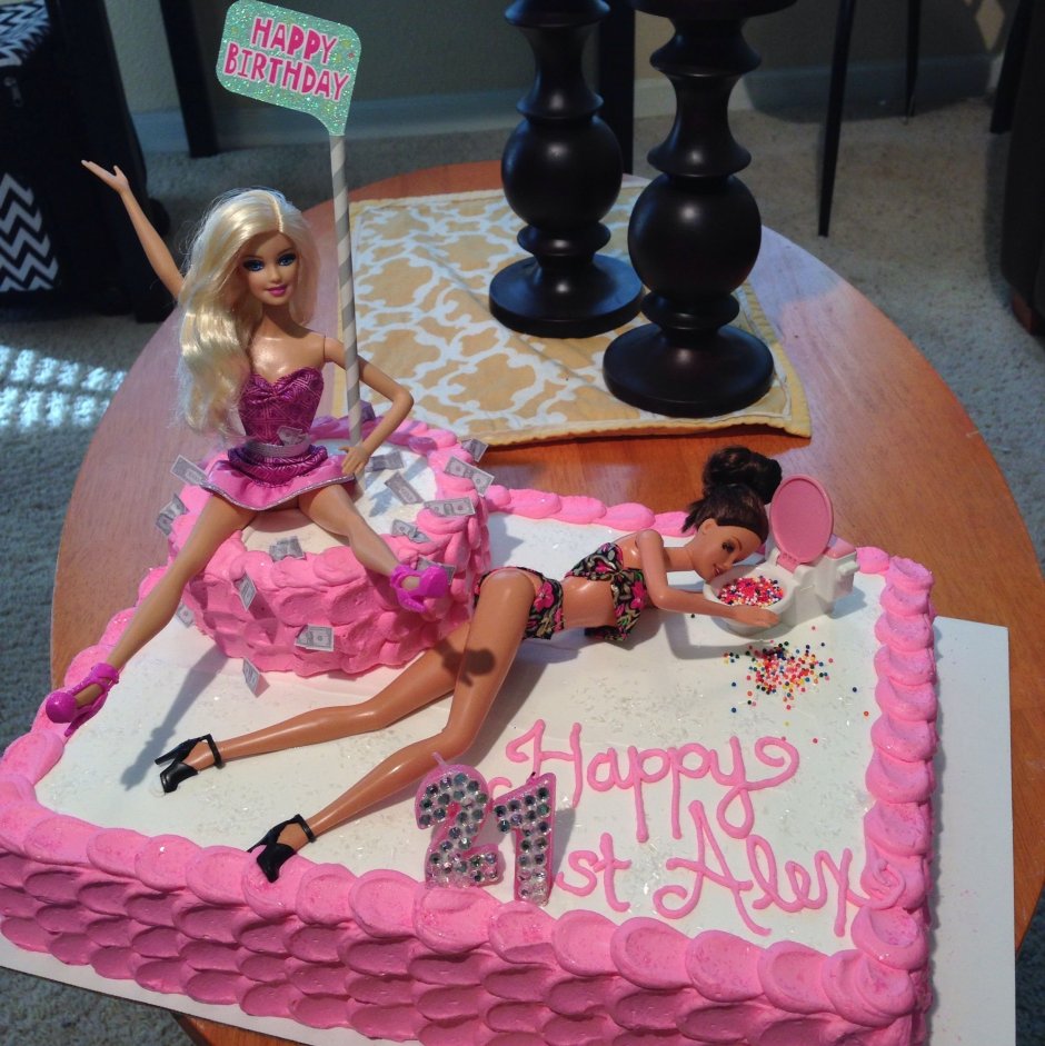 Классные тортики с Барби