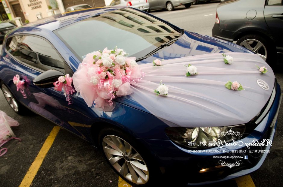 Украшение машины на свадьбу 2022