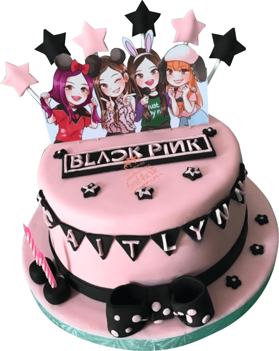 БТС Black Pink торт
