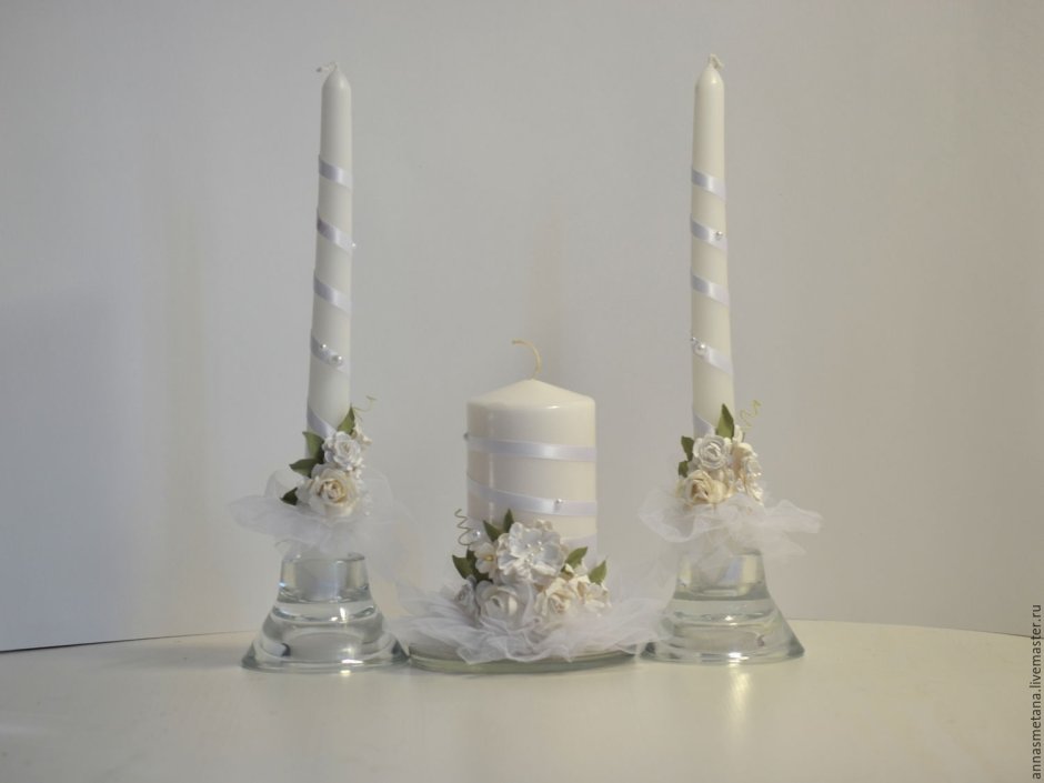 Современные свечи для свадьбы