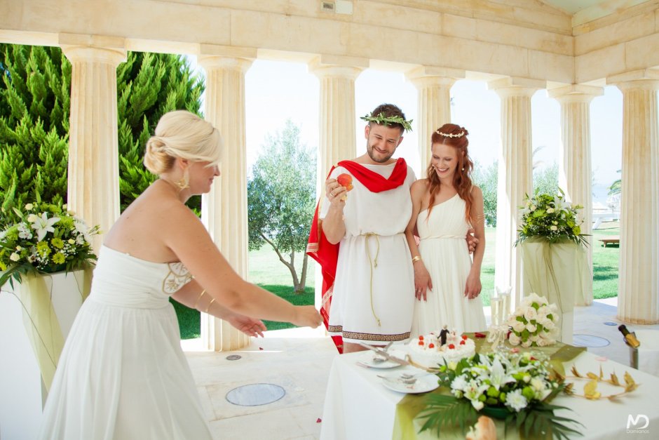 Свадьба в стиле греческих богов