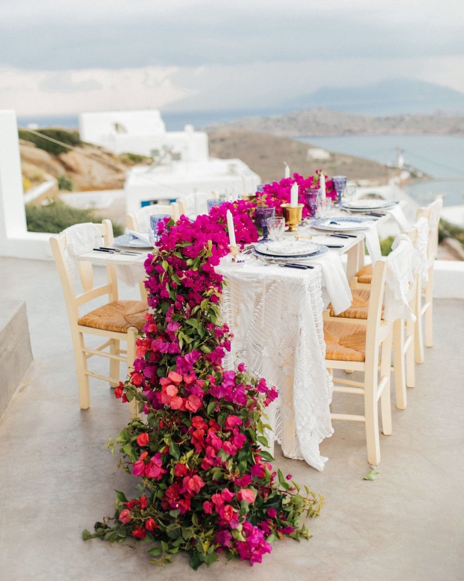 Декор свадьбы в греческом стиле