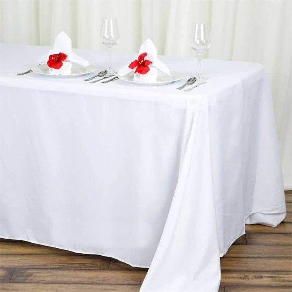 Свадебная скатерть на стол молодоженам