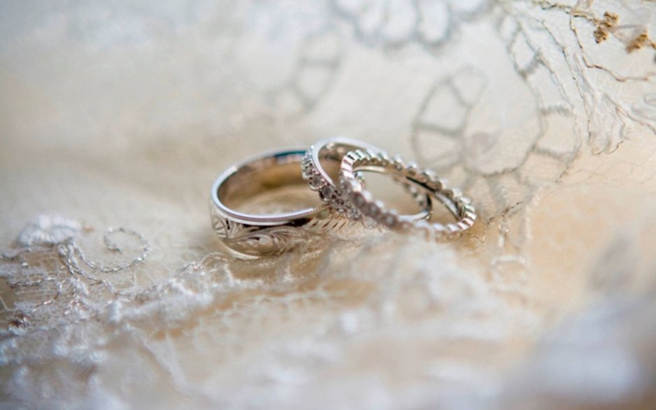 Свадебные кольца серебряные