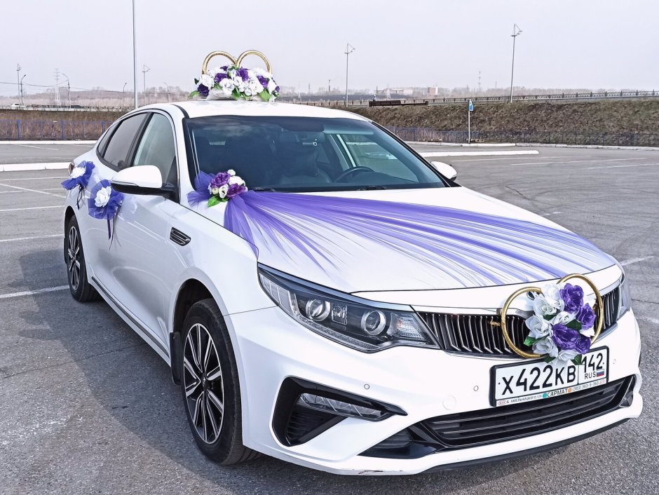 Украшение машины на свадьбу Optima gt