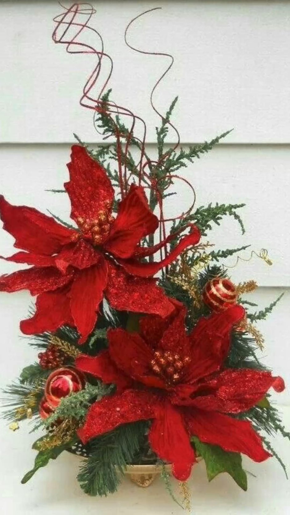Пуансеттия Рождественский цветок декор