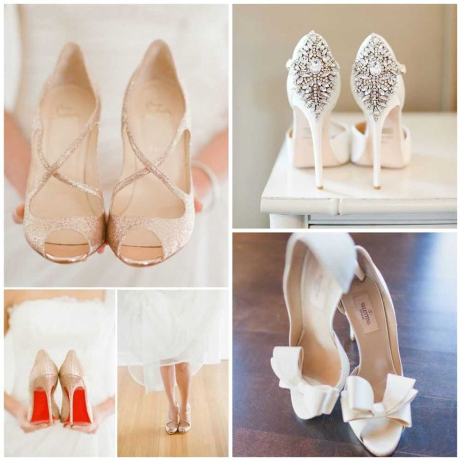 Белые туфли Свадебные Рюмка