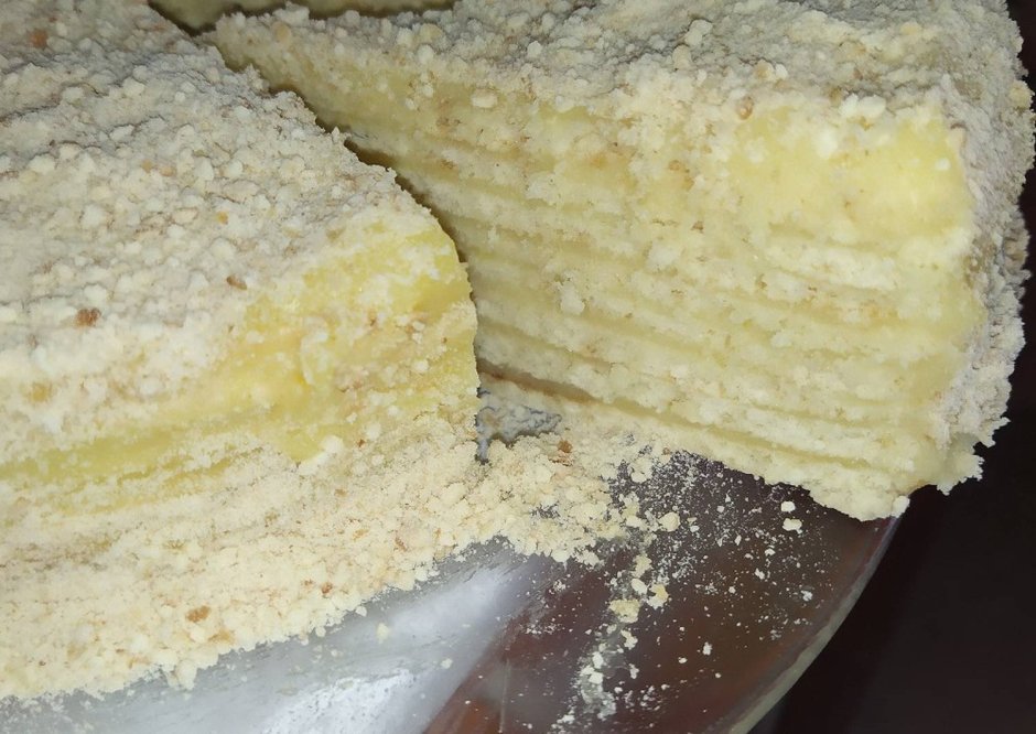 Творожный торт на сковороде