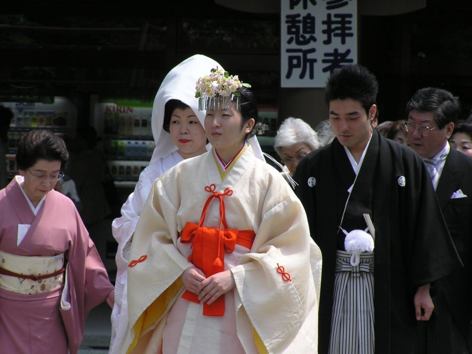 Японская свадьба Синтоистский аниме