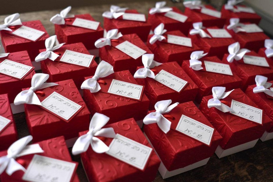Коробочки для подарков на свадьбу гостям