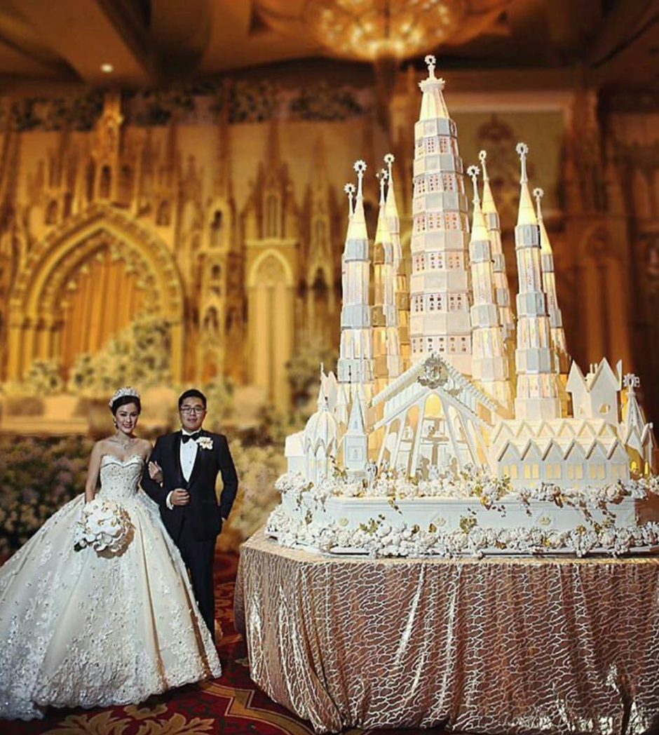 Свадебные торты большие богатые