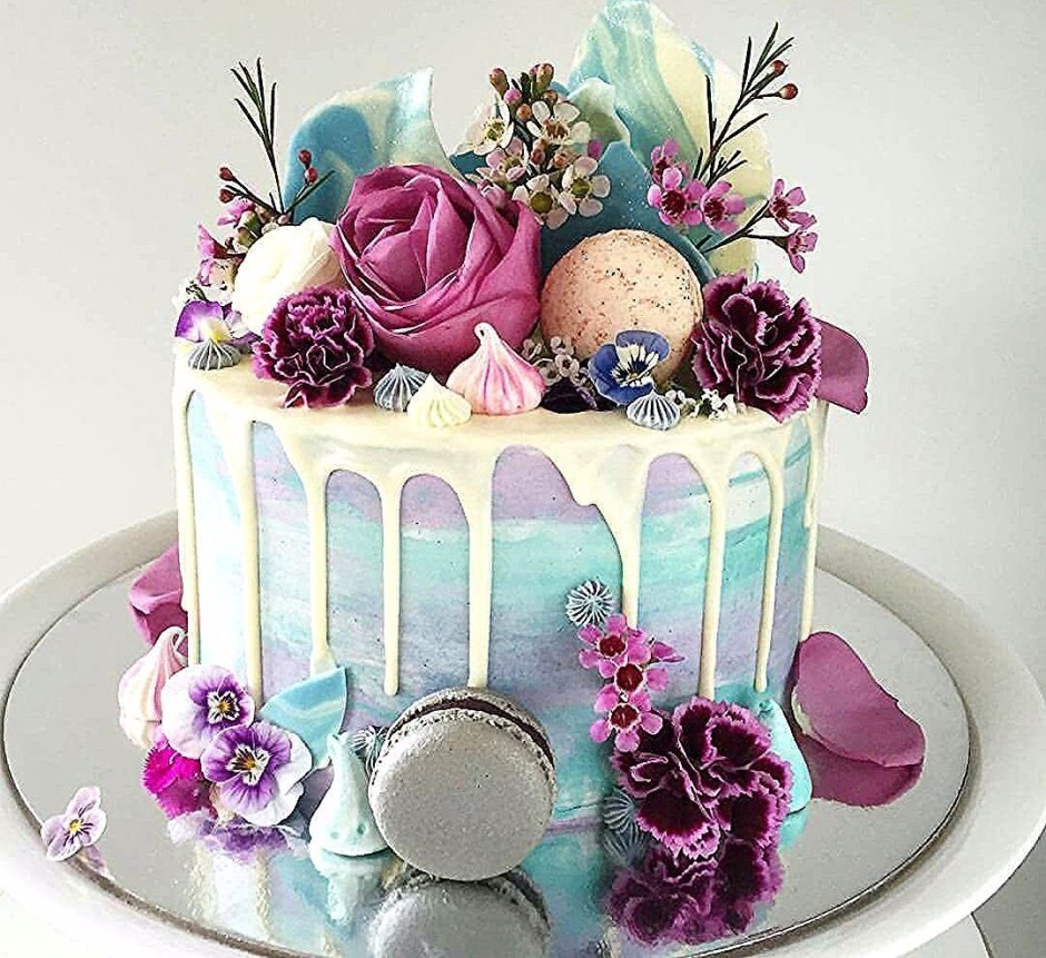 Красивый торт на день рождения девушке