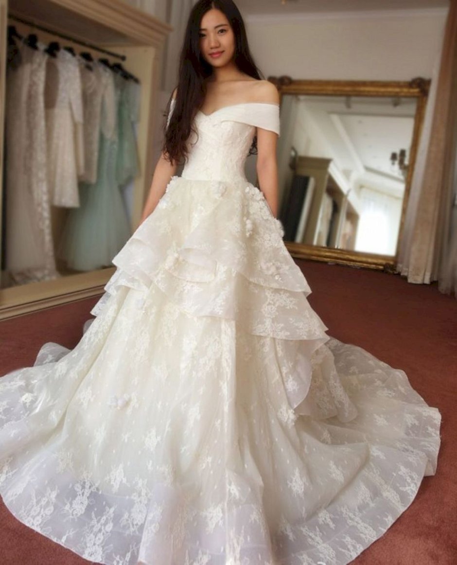 Корейские Свадебные платья на моделях