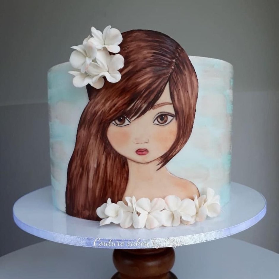 Девушка на торт картинка