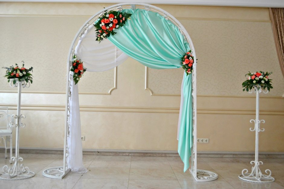 Украшение арки на свадьбу