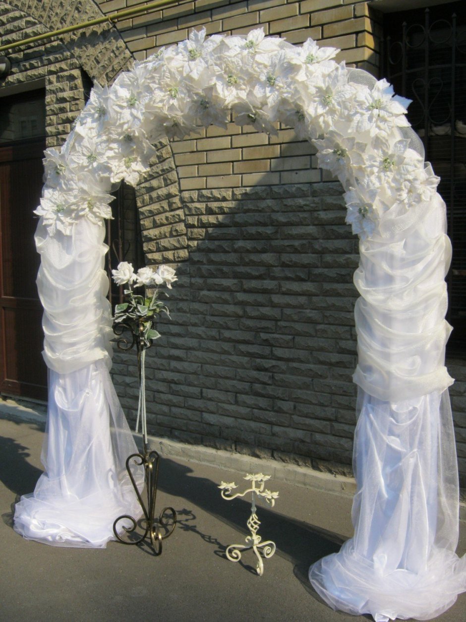 Украшение арки на свадьбу