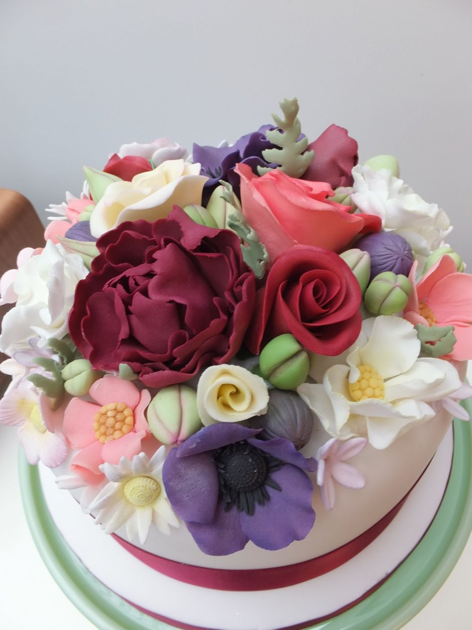 Съедобные цветы для торта