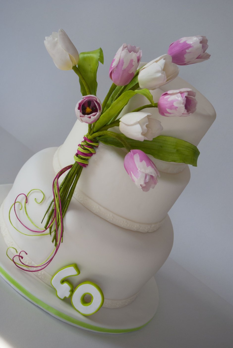 Весенний тортик с цветами
