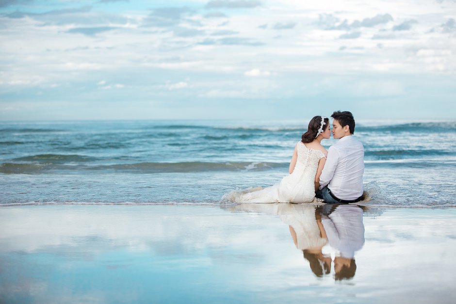 Wedding Sea background