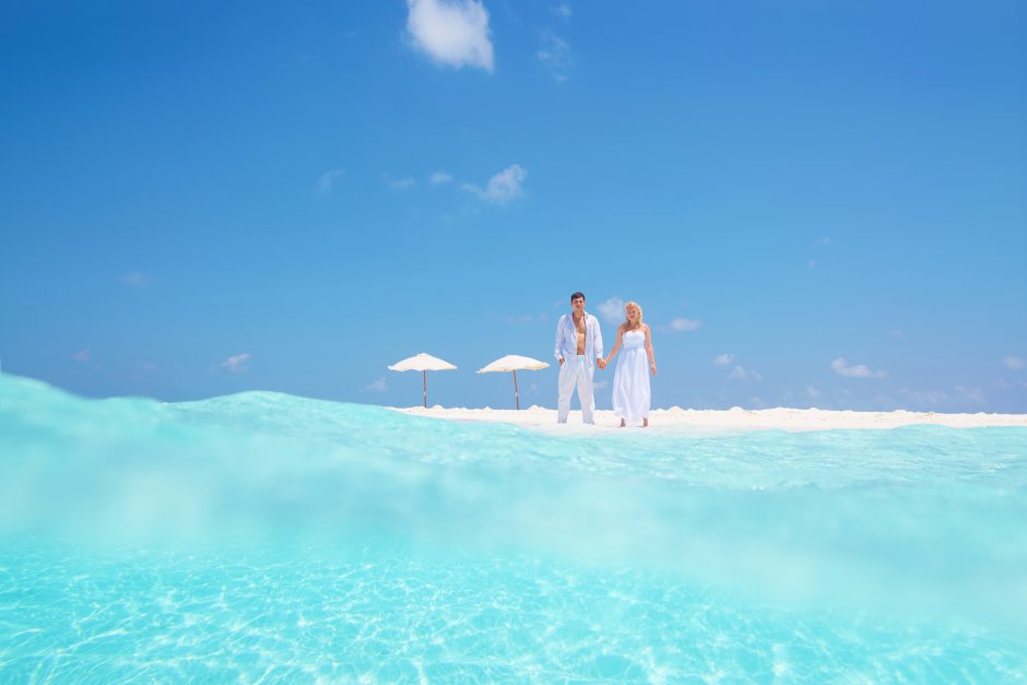 Свадьба в белом на Мальдивах