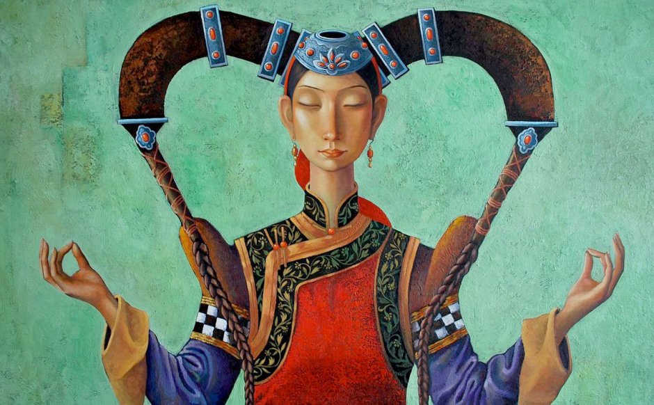 Монгольский художник Заясайхан Самбуу