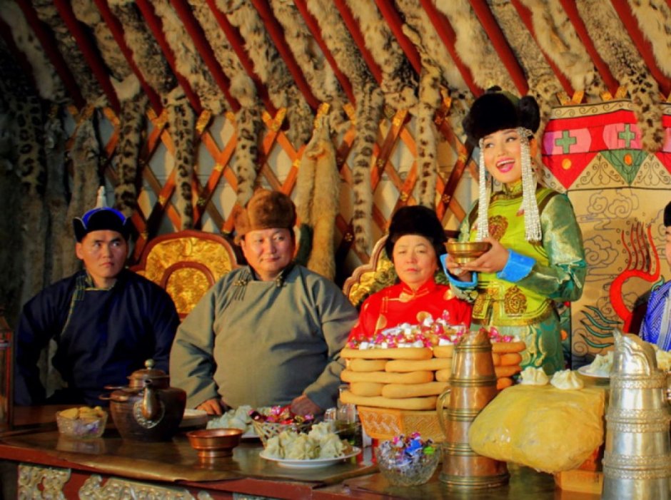 Национальные блюда Монголии на цагаан сар