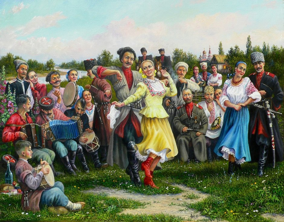Андрей Лях художник живопись казаки