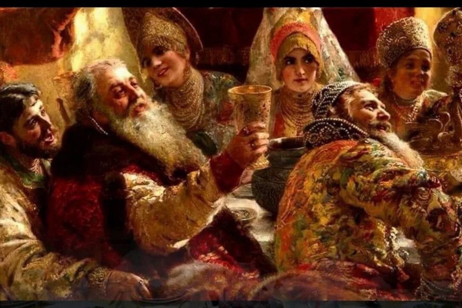 Картина пира царя Ивана Грозного