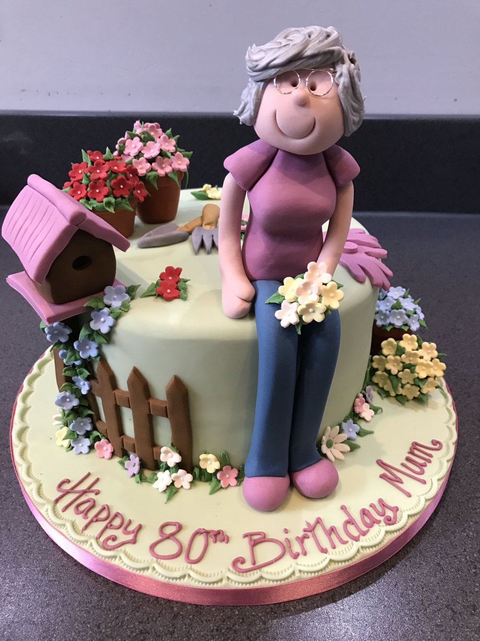 Креативный торт для бабушки