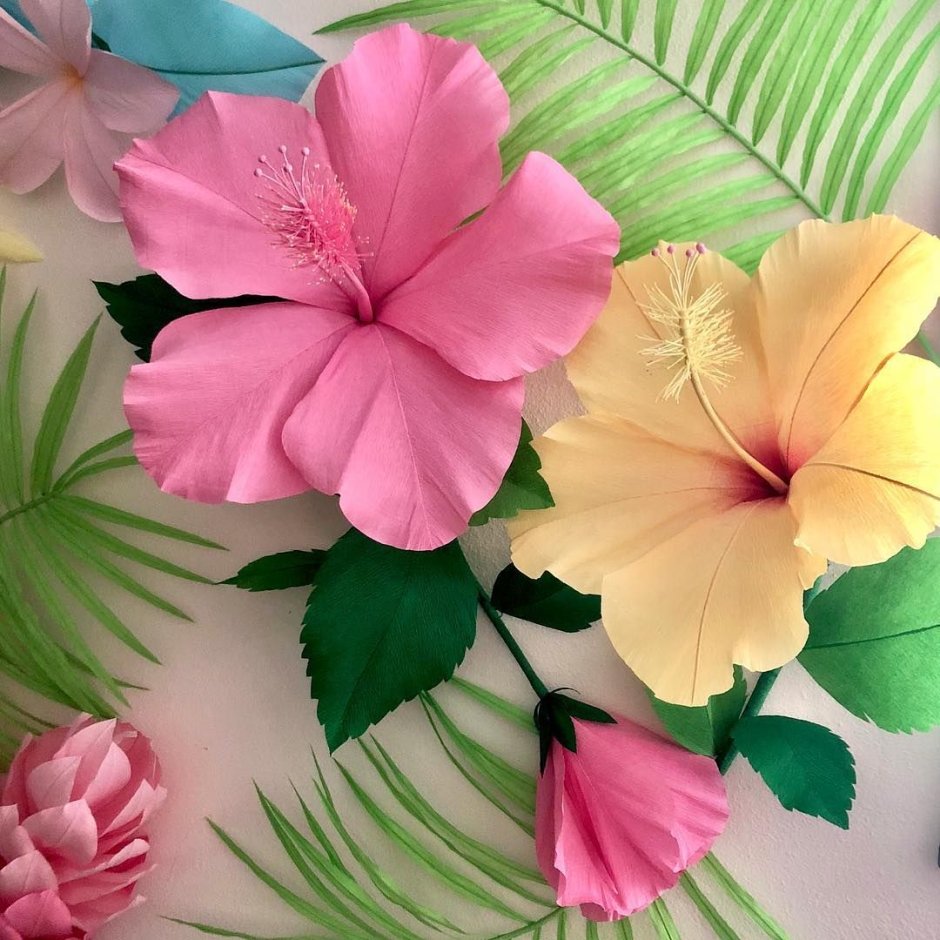 Оригинальные цветы из бумаги
