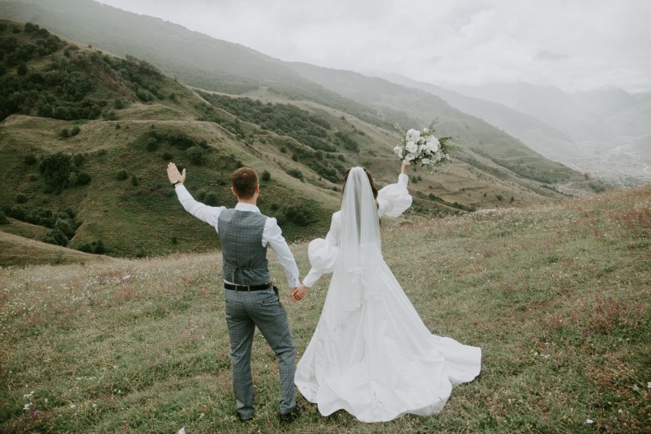 Северная Осетия свадьба на природе