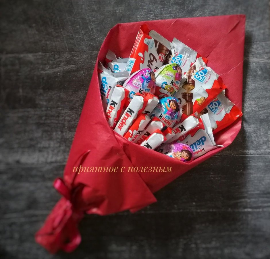 Букеты из шоколадок для девочек на день рождения
