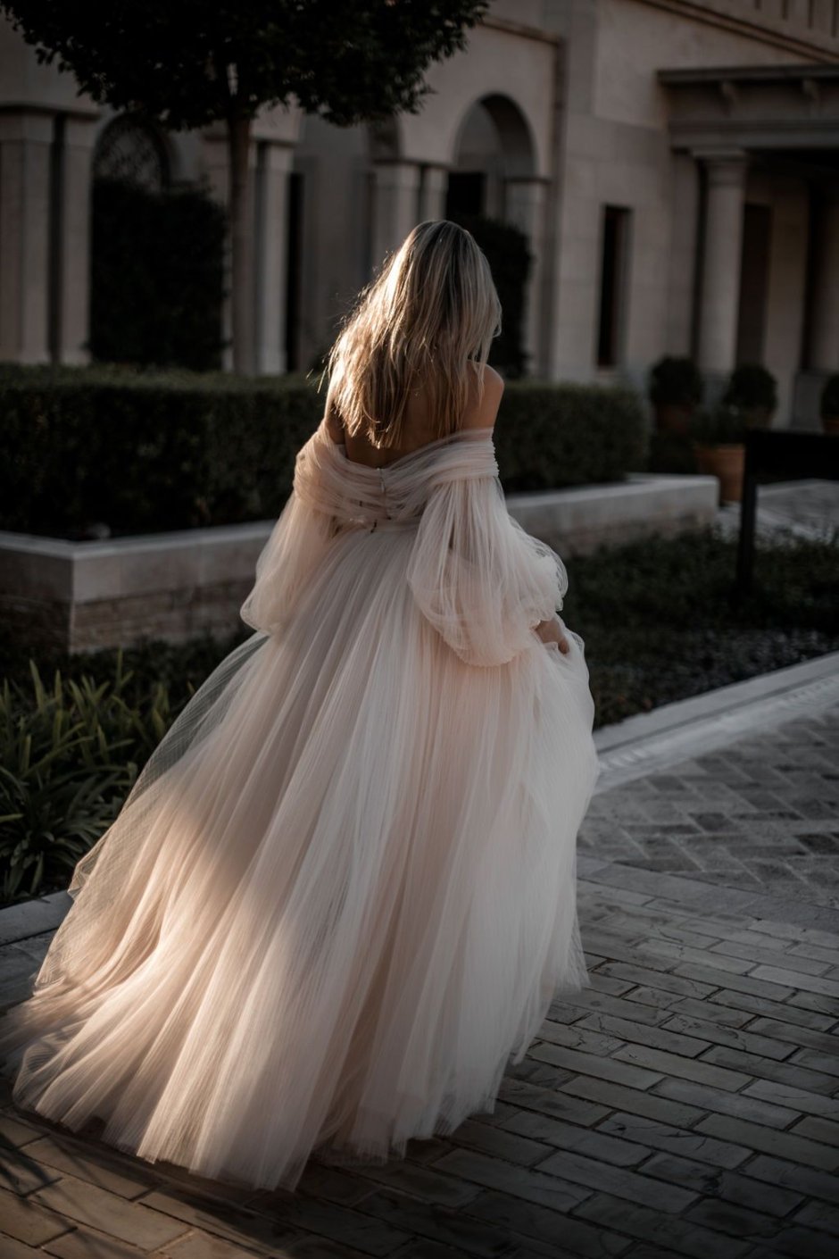Фатиновое свадебное платье