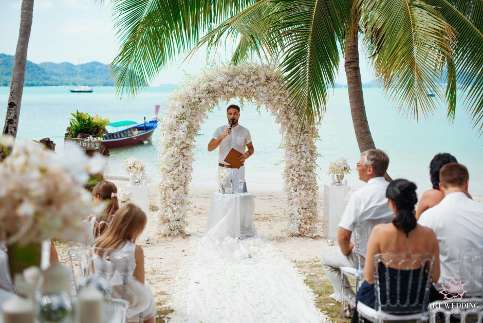 Свадьба на пляже гости