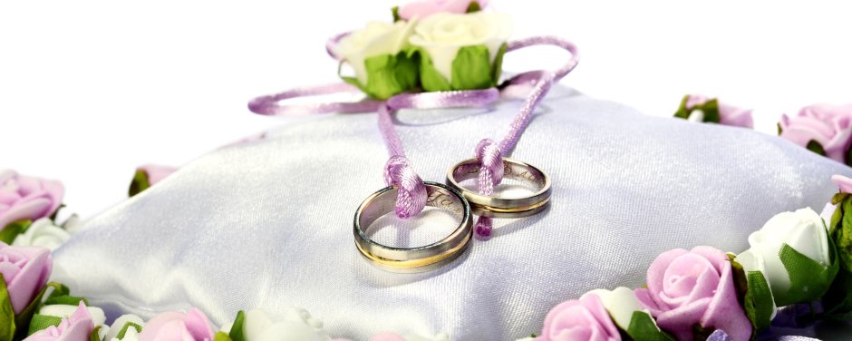 Открытки с днём свадьбы с кольцами